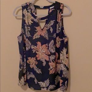 Floral sleeveless top